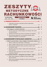 Zeszyty Metodyczne Rachunkowości 13/2021