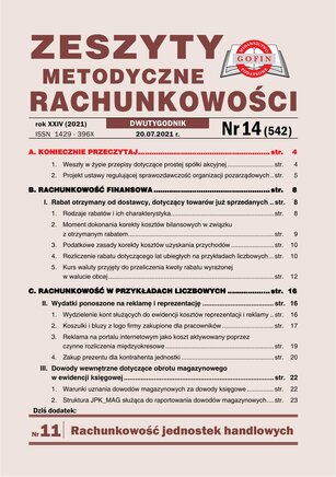 Zeszyty Metodyczne Rachunkowości 14/2021