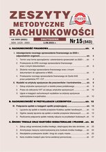 Zeszyty Metodyczne Rachunkowości 15/2021