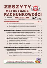 Zeszyty Metodyczne Rachunkowości 7/2021