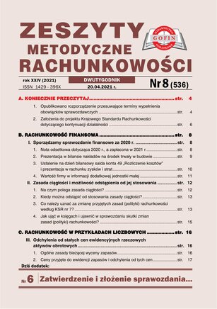 Zeszyty Metodyczne Rachunkowości 8/2021