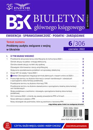 Biuletyn Głównego Księgowego 6/2022