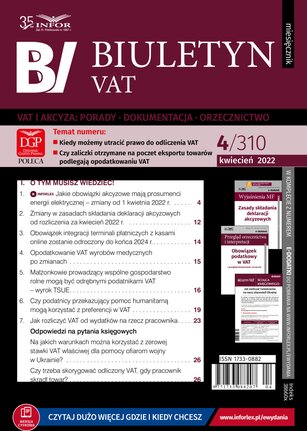 Biuletyn VAT 4/2022