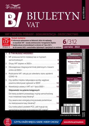 Biuletyn VAT 6/2022