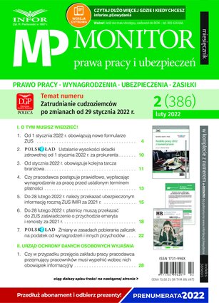 Monitor Prawa Pracy i Ubezpieczeń 2/2022