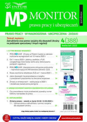 Monitor Prawa Pracy i Ubezpieczeń 4/2022