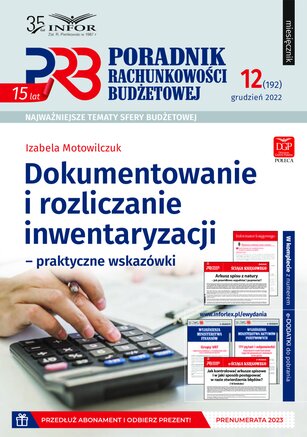 Poradnik Rachunkowości Budżetowej 12/2022