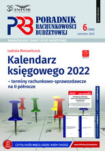 Poradnik Rachunkowości Budżetowej 6/2022