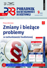 Poradnik Rachunkowości Budżetowej 9/2022