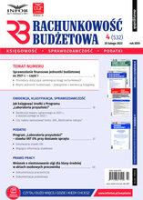 Rachunkowość Budżetowa 4/2022