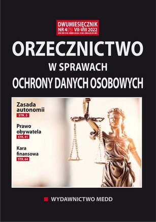 Orzecznictwo w sprawach ochrony danych osobowych 4/2022