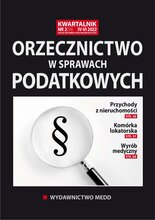 Orzecznictwo w sprawach podatkowych 2/2022