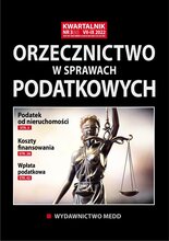 Orzecznictwo w sprawach podatkowych 3/2022