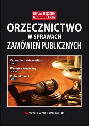 Orzecznictwo w sprawach zamówień publicznych 1/2022