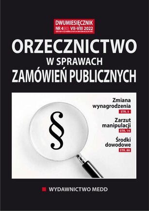 Orzecznictwo w sprawach zamówień publicznych 4/2022