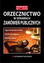Orzecznictwo w sprawach zamówień publicznych 5/2022