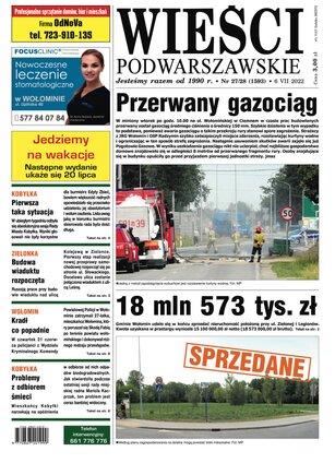 Wieści Podwarszawskie 27-28/2022