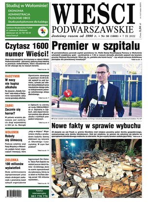 Wieści Podwarszawskie 36/2022