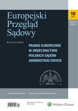 Europejski Przegląd Sądowy 10/2022