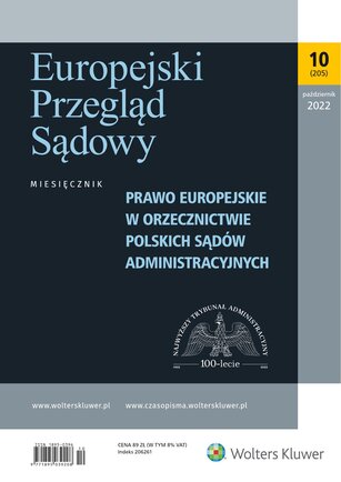Europejski Przegląd Sądowy 10/2022