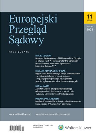 Europejski Przegląd Sądowy 11/2022