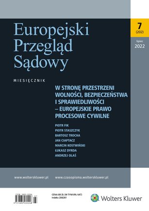 Europejski Przegląd Sądowy 7/2022