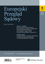 Europejski Przegląd Sądowy 8/2022