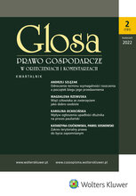 Glosa - Prawo Gospodarcze w Orzeczeniach i Komentarzach 2/2022