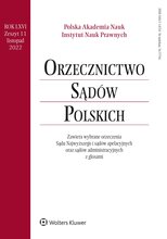 Orzecznictwo Sądów Polskich 11/2022