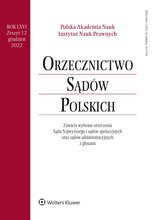Orzecznictwo Sądów Polskich 12/2022