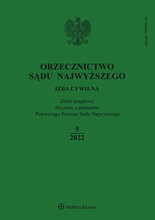 Orzecznictwo Sądu Najwyższego. Izba Cywilna 5/2022