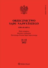 Orzecznictwo Sądu Najwyższego - Izba Karna 11-12/2022
