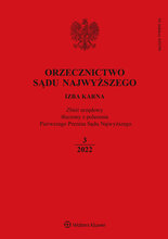 Orzecznictwo Sądu Najwyższego - Izba Karna 3/2022