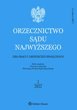 Orzecznictwo Sądu Najwyższego. Izba Pracy 2/2022