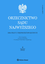 Orzecznictwo Sądu Najwyższego. Izba Pracy 4/2022