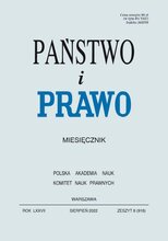 Państwo i Prawo 8/2022