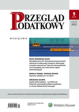 Przegląd Podatkowy 9/2022