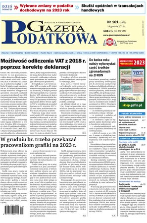 Gazeta Podatkowa 101/2022