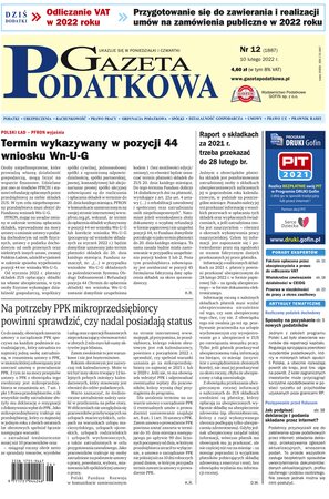 Gazeta Podatkowa 12/2022