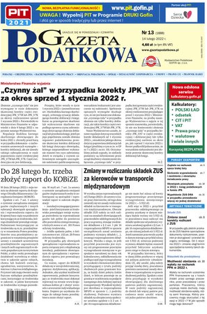 Gazeta Podatkowa 13/2022