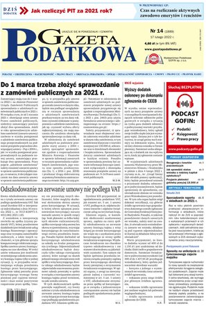 Gazeta Podatkowa 14/2022