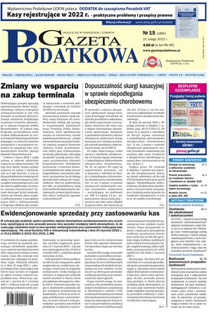 Gazeta Podatkowa 15/2022