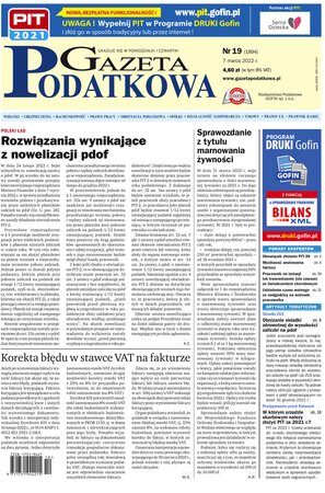 Gazeta Podatkowa 19/2022