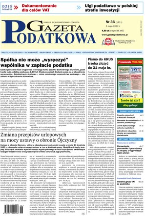 Gazeta Podatkowa 36/2022