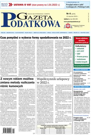 Gazeta Podatkowa 4/2022