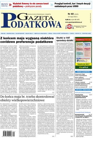 Gazeta Podatkowa 40/2022