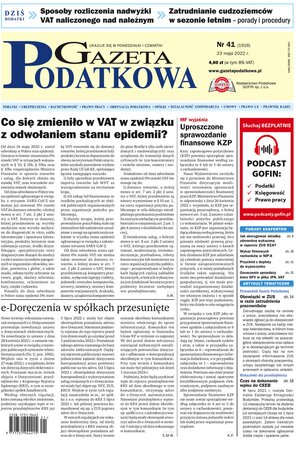 Gazeta Podatkowa 41/2022