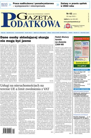 Gazeta Podatkowa 42/2022