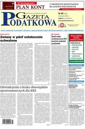 Gazeta Podatkowa 49/2022