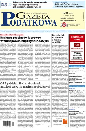 Gazeta Podatkowa 50/2022
